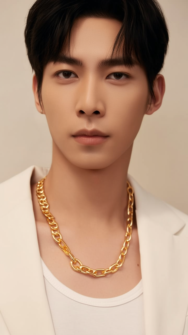 男士金项链图片