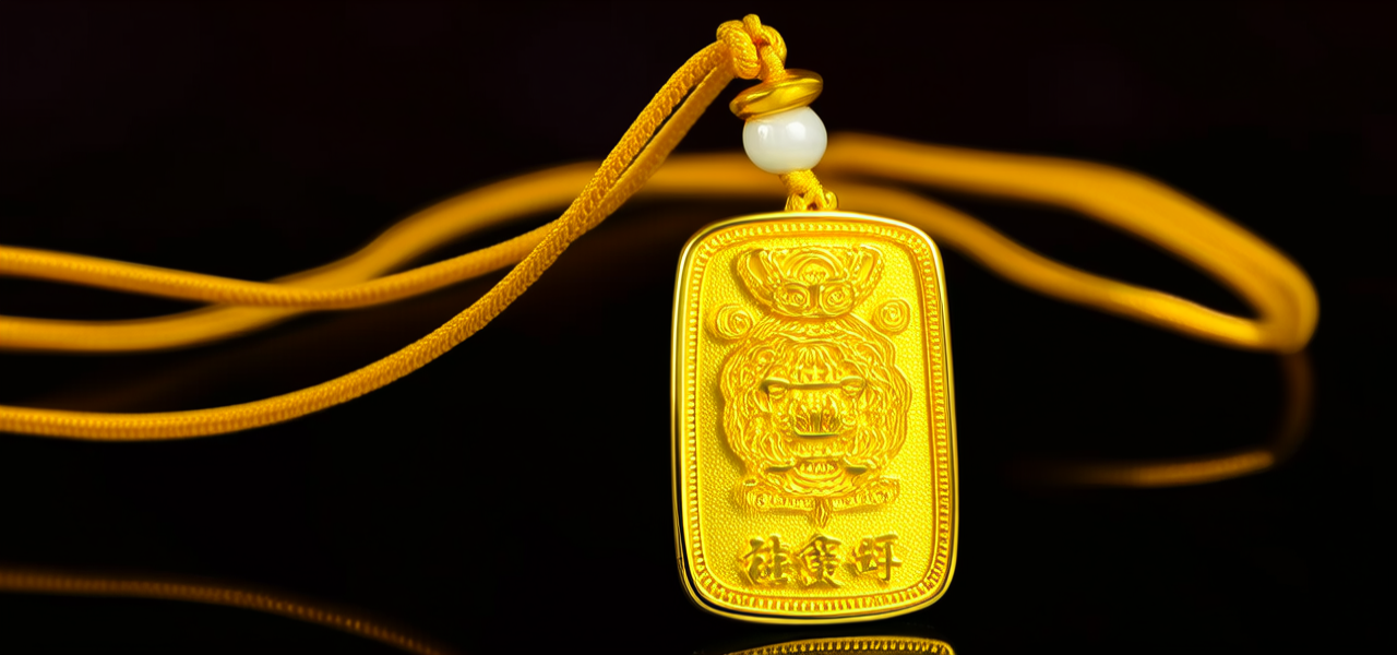 黄金挂件吊坠图片