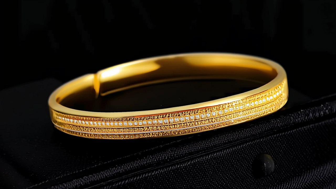 24克金手镯图片