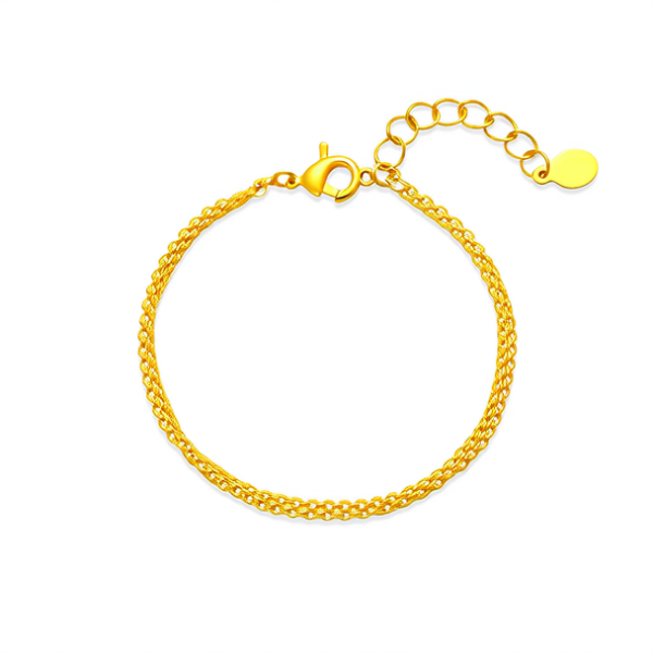 15克黄金手链图片