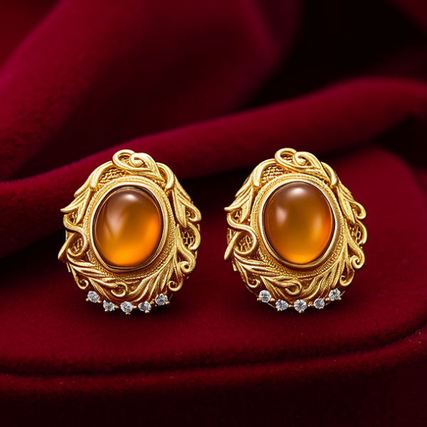 黄金耳环的款式图片