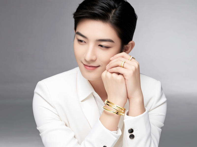 好看的金手镯款式图片