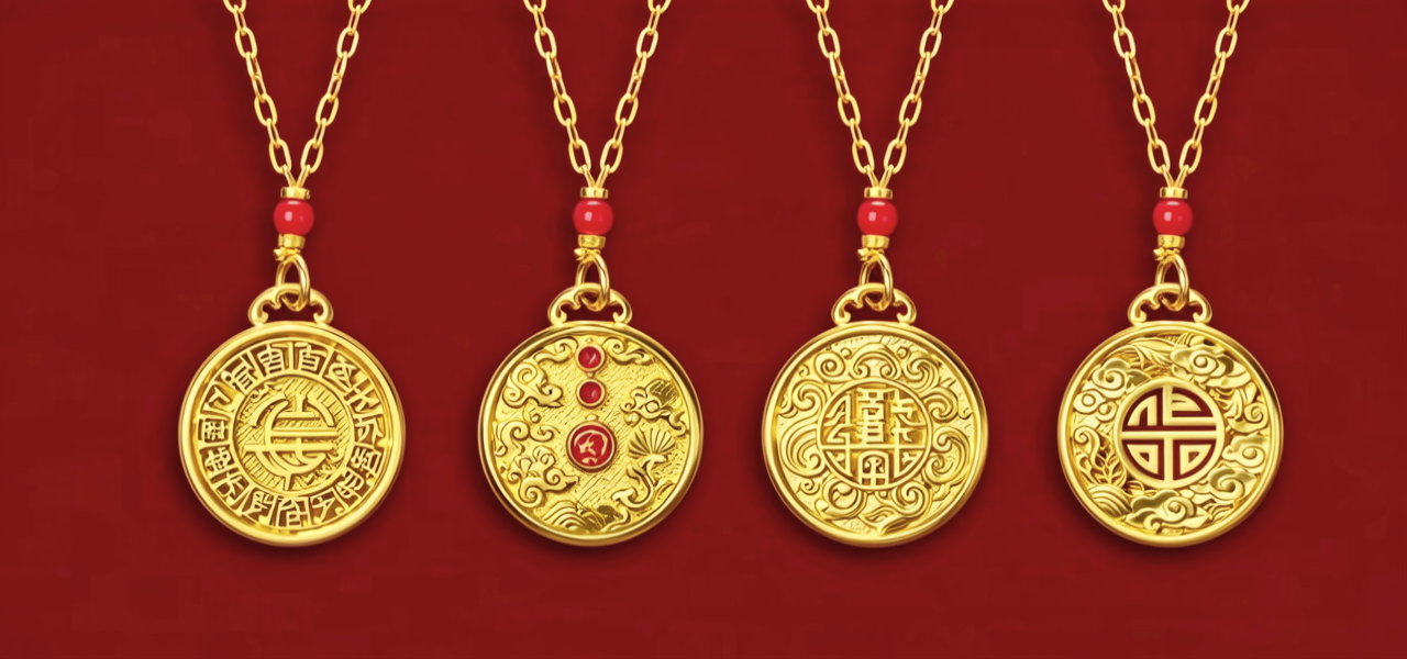 黄金挂件图片大全图片