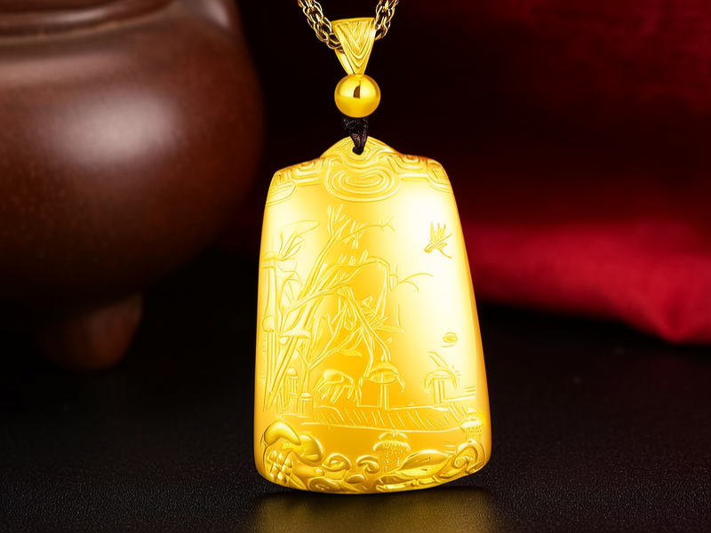 男人黄金吊坠图案大全