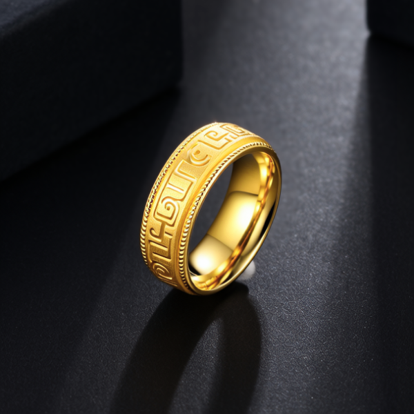 50克男士黄金戒指图片
