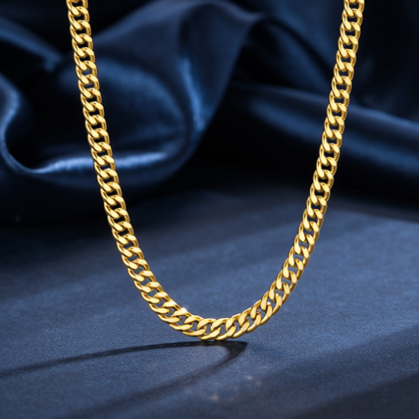60克男士黄金项链图片
