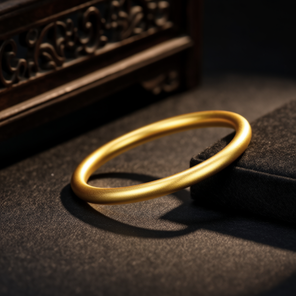 15克实心黄金手镯图片